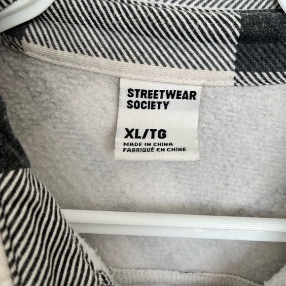 Streetwear society Black and White Checkered Casual vest size XL - Picture 4 of 5